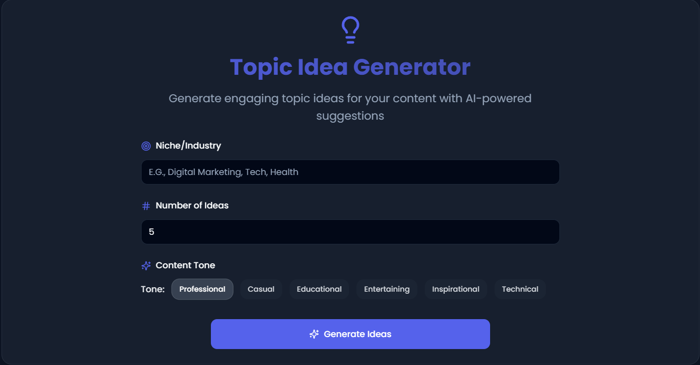 Topic Generator